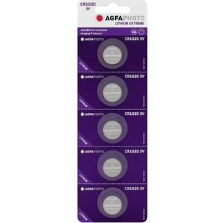 CR1620 5-pak AgfaPhoto knapcellebatteri - Lithium, 3V