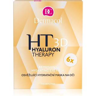 Dermacol Hyaluron Therapy 3D Opfriskende og fugtgivende maske til øjenområdet 6x6 g - 6x6 g