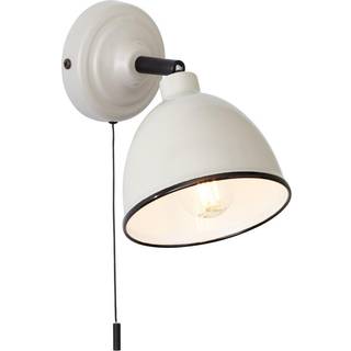 Telio væglampe, grå/taupe, bredde 12,5 cm, metal