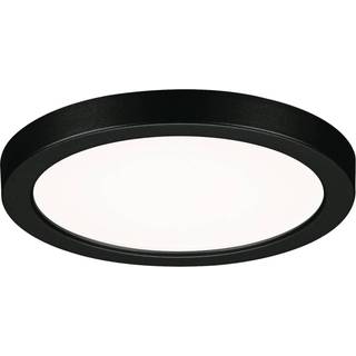 Paulmann Areo LED-panel rund sort 4000K Ø11,8cm
