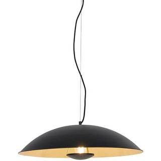 Vintage pendellampe sort med guld 60 cm - Emilienne