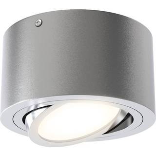 LED-loftspot Rør, sølvfarvet