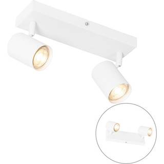Moderne loftslampe hvid 2-lys justerbar rektangulær - Jeana