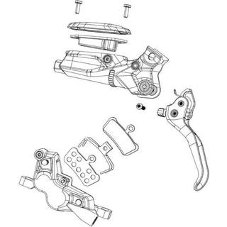Bremsegreb SRAM Guide RS V2 Alu - sort - 11.5018.003.013