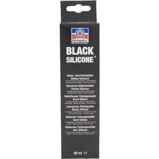 Tætningsmasse Permatex Black Silicone, 80 ml, sort