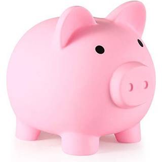PJDRLLC Piggy Bank Ubrydelige plastiske penge Bank Coin Bank til piger og drenge mellemstore Piggy Banks Praktiske gaver til f?dselsdag p?ske jul