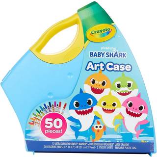 Crayola Baby Shark Art Set 50 stykker gave til b?rn 3 4 5 6 7