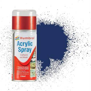 HUMBROL ACRYLIC HOBBY SPRAY 150ML No 15 Midnight Blue 155 mm Kanone