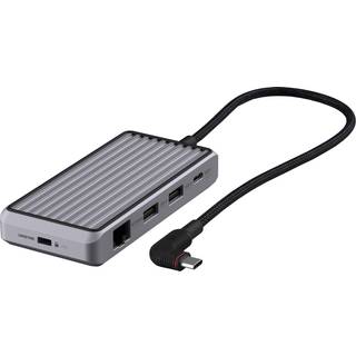 UNISYNK 8 Port USB-C Hub V2 4K60Hz 100W Grå