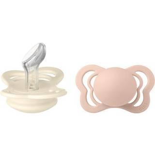 BIBS Couture Silicone Size 1: 0+ months sut Ivory / Blush 2 stk. - 2 stk.