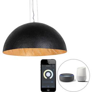 Smart pendellampe sort med guld 70 cm inkl. WiFi A60 - Magna