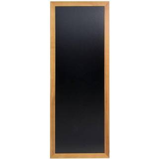 Securit kridttavle 56x150cm vejrbestandig med teak ramme