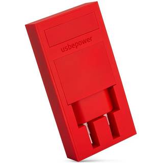 Usbepower Rock Wall Charger - Rød