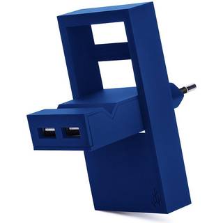 Usbepower Rock Wall Charger - Blå
