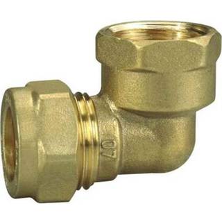 Vinkel m. muffe 10 mm x 1/2" messing