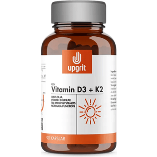 Upgrit Vitamin D3 + K2, 90 kapsler