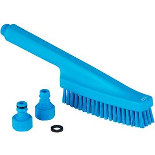 Vikan Håndbørste m/vandgennemløb 330mm stiv bl