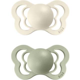 BIBS Couture 2 pk Latex str. 1 - ivory/sage