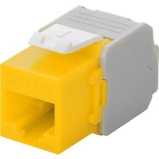 Cat 6A UTP Keystone stik - Gul