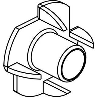 Islagsmøtrik M6 Cubic