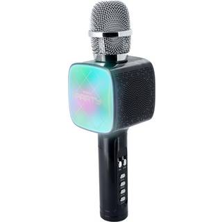 BigBen Interactive Party Karaoke Microphone with LED + Bluetooth - Black