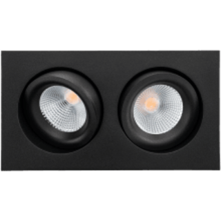 SG ARMATUREN A/S Junistar Lux Square 2x Sort 2700K