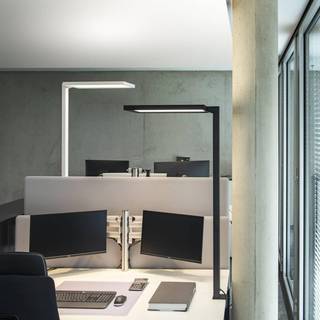 SLV Worklight LED-klemmelampe, sort