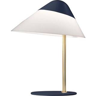 Opala Mini bordlampe, messing/blå
