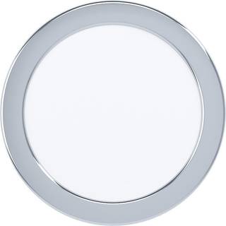 EGLO FUEVA 5 indbygningsspot Ø86 mm, 3000K, IP44, krom