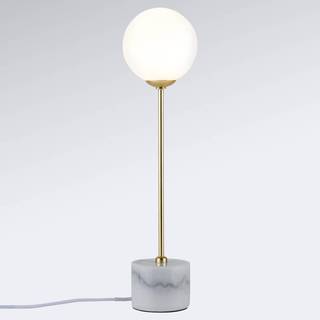 Moa - puristisk bordlampe med marmorsokkel