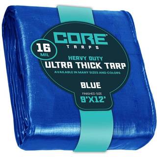 Kerne tarps ekstra tunge 16 mil tarp cover vandtæt UV -resistent rip og tåre bevis poly tarpaulin med forstærkede kanter til tagcamping gårdhave