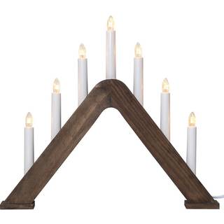 Star Trading - Advent Candlestick Jarve - Brown - 36 cm