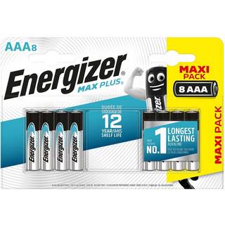 AAA / LR03 Energizer Max Plus batteri (8stk)