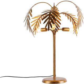 Art Deco bordlampe guld 3-lys - Botanica