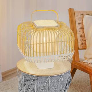 Forestier - Bamboo Square Bordlampe S White