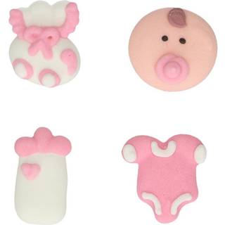 Sukker Dekorationer Baby Girl 12 stk., FunCakes