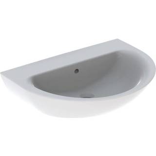 Geberit Renova håndvask: B=70cm, T=52cm, Hanehul=Uden, Overløb=Synlig, Hvid