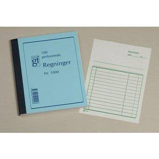 GF 108 x 150 mm regningsblok uden kopi