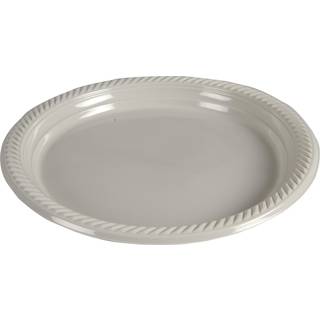 Flergangstallerken, ABENA Gastro, Ø26cm, lysegrå, PP ps/25