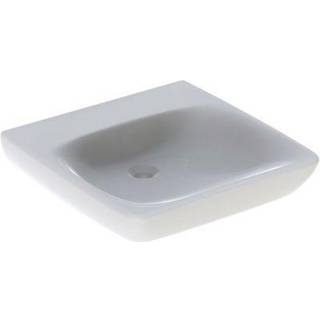 Geberit Renova Comfort håndvask barrier-free: B=55cm, T=55cm, Hanehul=Uden, Overløb=Uden, Hvid