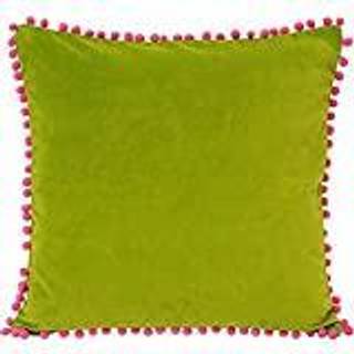 Riva Paoletti Velvet Pom Pom Polyester fyldt pude45x45cm
