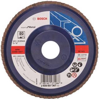 BOSCH Rondelslibeskive X551, Expert til metal D= 125 mm; G= 80, lige