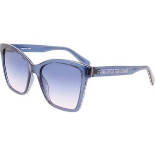 Calvin Klein Kvinde CKJ21627S 400 Solbriller Plast Blå Blå Cat Eye Skygge