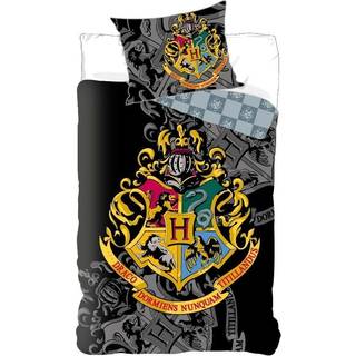 Harry Potter Hogwarts Sengetøj 2i1 Design 4 - 100 Procent Bomuld