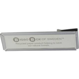 Bigso - Labelklips (4 stk.) - Grå - B: 2.5 cm D: 0.5 cm H: 7 cm - Marie