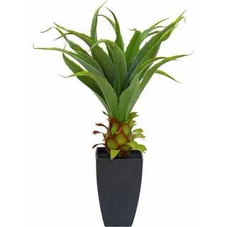 Europalms Agave plant with pot, artificial plant, 75cm TILBUD plante gryde med