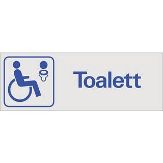 Skilte Toilet handicap, 225 x 80 mm