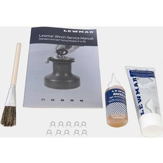 Vedligeholdelsessæt Lewmar Winch Maintenance Pack, med fedt, smøreolie, pensel &amp; manual