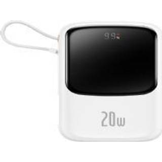 Baseus - Powerbank Pro Qpow - Hvid, 10000mAh, 20W