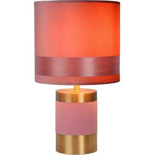 Extravaganza Frizzle bordlampe, rosa/guld